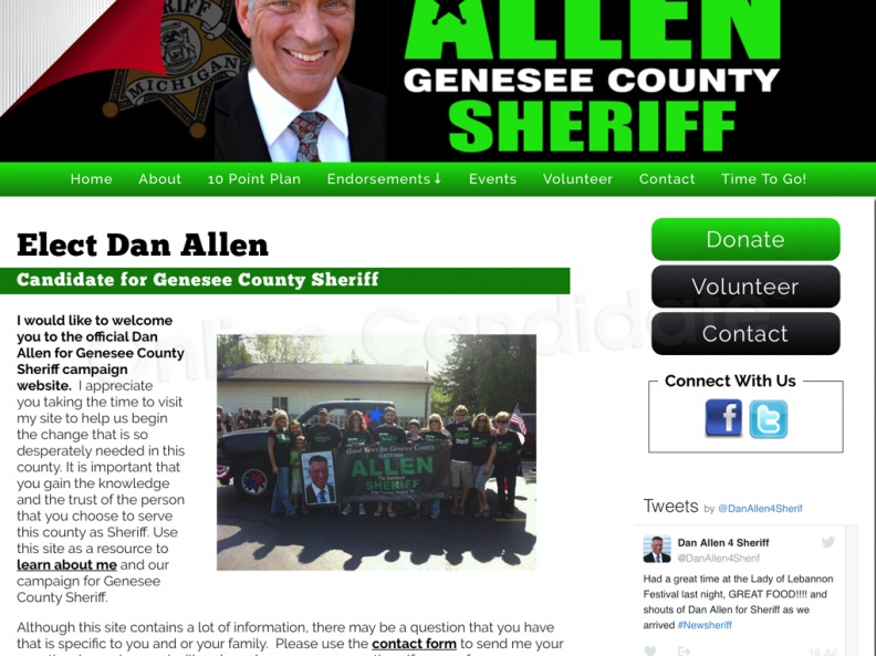 Elect Dan Allen Candidate for Genesee County Sheriff
