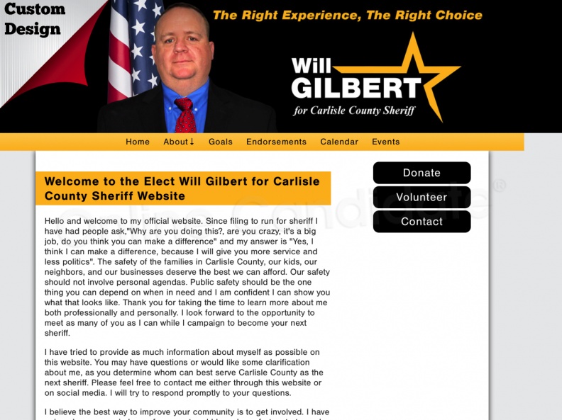 Elect Will Gilbert for Carlisle County Sheriff Website