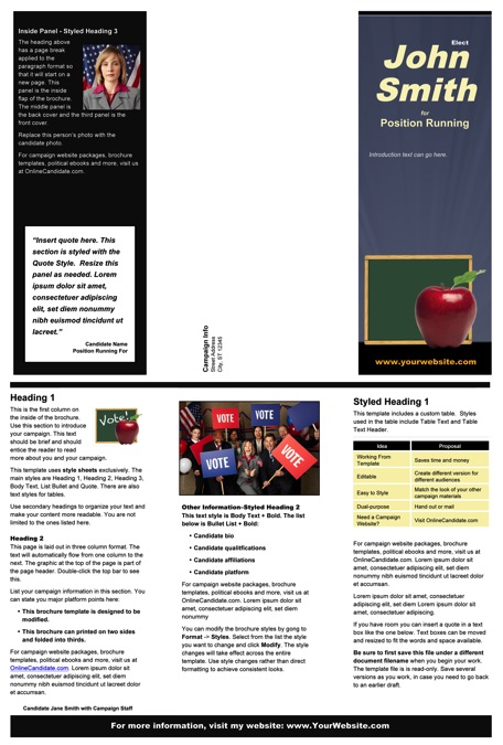School Election Flyer Template Free