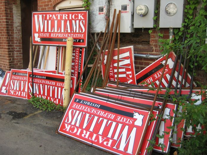 Stack of yard signs