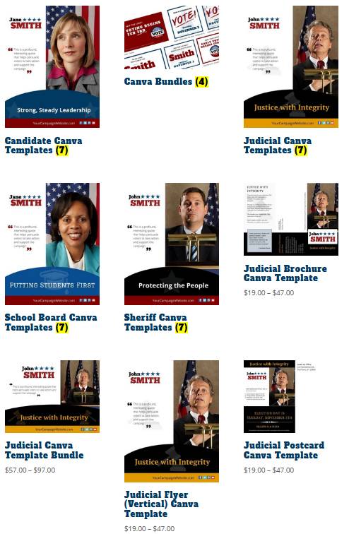 Canva Political Brochure and Pamphlet Templates