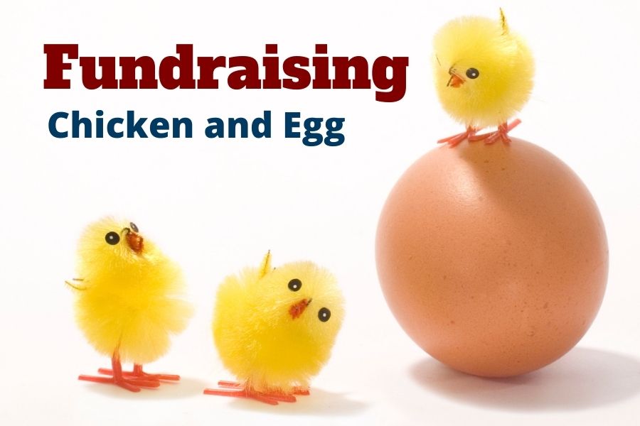 political fundraising chicken and egg