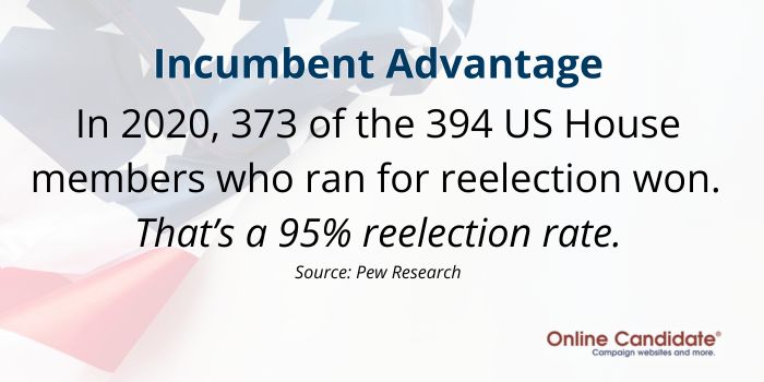 Incumbent advantage election fact