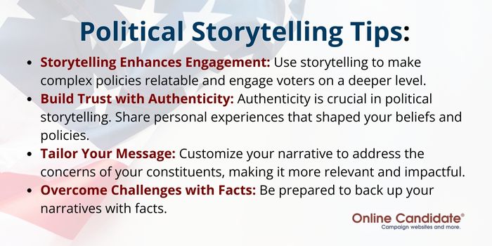 political storytelling tips