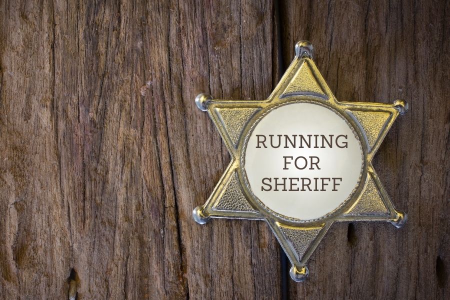running for sheriff office badge