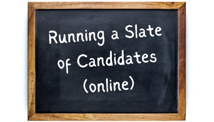 slate of political candidates