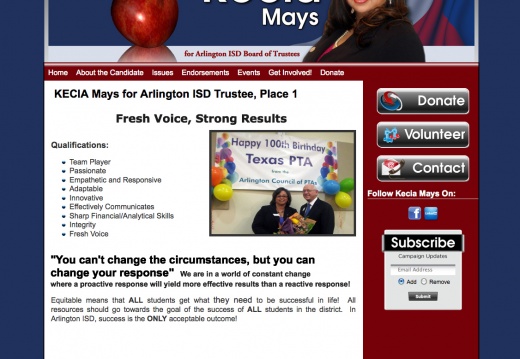 Kecia Mays for Arlington ISD Trustee - Place 1