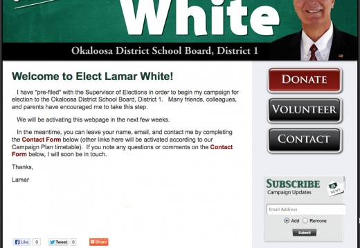 Lamar White for Okaloosa District School Board