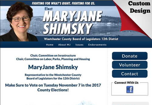 MaryJane Shimsky Westchester County Board of Legislators 12th District