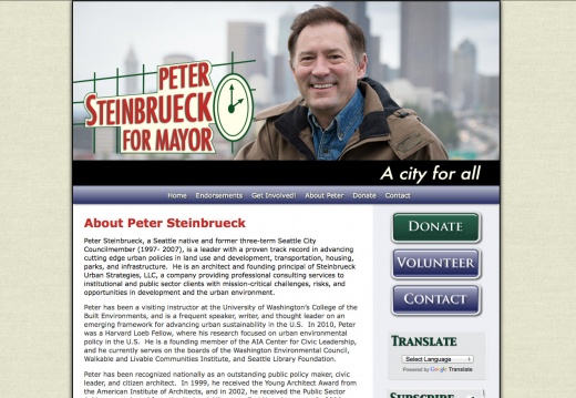 Peter Steinbrueck for Seattle Mayor
