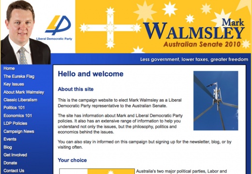 Mark Walmsley - Australian Senate Election