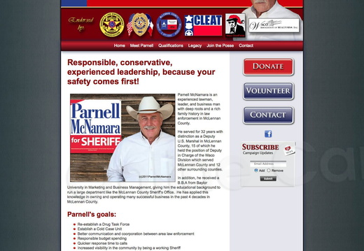 Parnell McNamara for Sheriff
