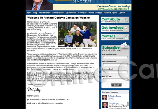 Richard Codey for New Jersey State Senate