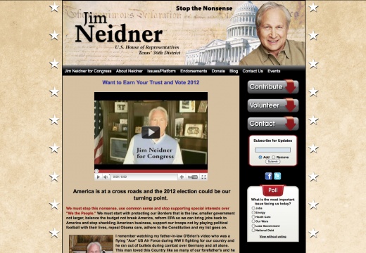 Jim Neidner US House of Representatives - Texas\' 36th District