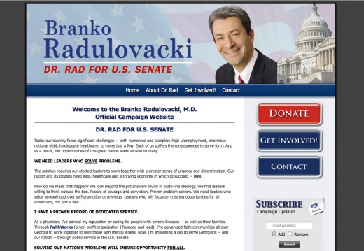 Branko Radulovacki for US Senate