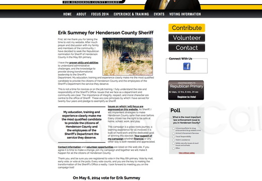 Erik Summey for Henderson County Sheriff