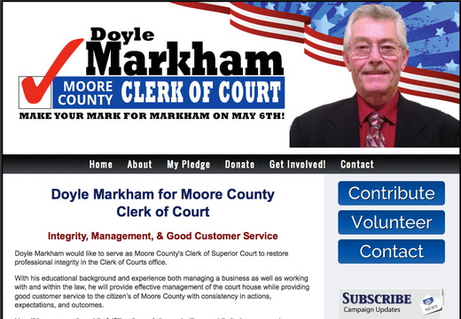 Doyle Markham for Moore County Clerk of Court