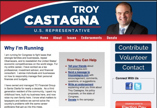 Troy Castagna for Congres California 25th District