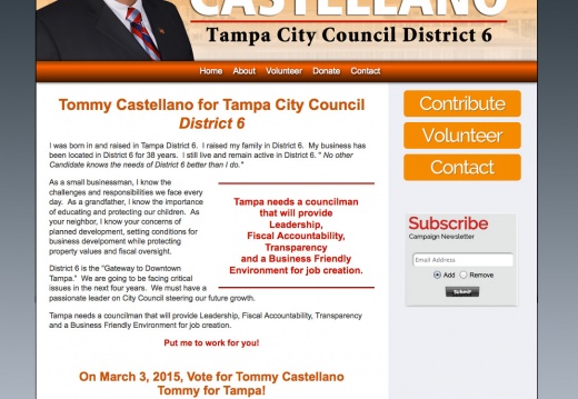 Tommy Castellano for Tampa City Council - District 6