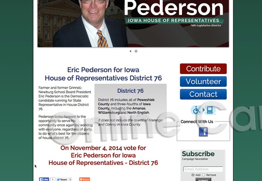 Eric Pederson for Iowa House of Representatives District 76