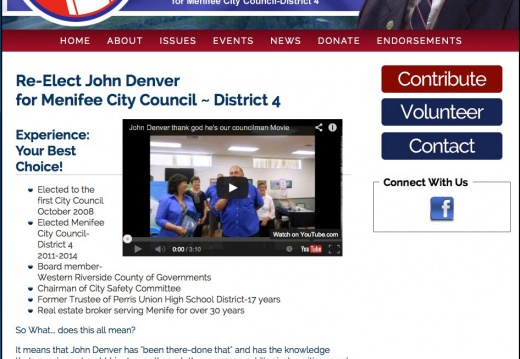 John Denver for Menifee City Council   District 4