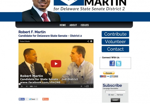 Robert Martin Candidate for Delaware State Senate ~ District 2