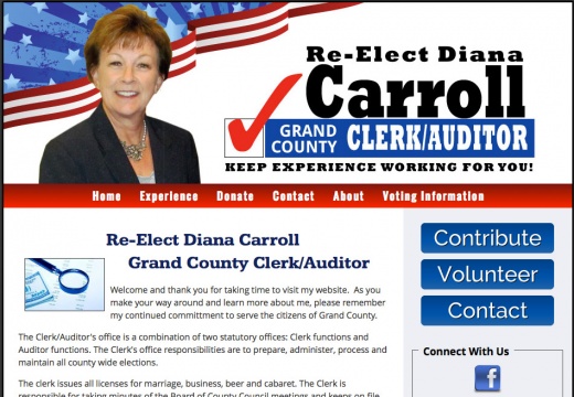 Re-Elect Diana Carroll Grand County Clerk Auditor