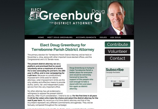 Doug Greenburg for Terrebonne Parish District Attorney