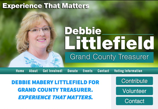 Debbie Littlefield for Moab UT Grand County Treasurer