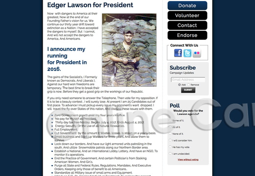 Edger Lawson for President