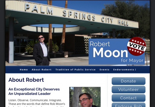 Robert Moon For Mayor of Palm Springs  