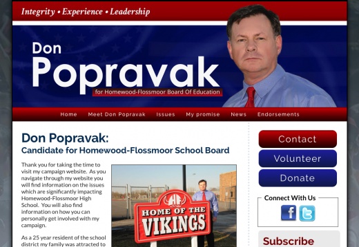 Don Popravak for Homewood-Flossmoor School Board