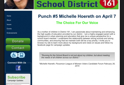 Elect Michelle Hoereth for School District 161