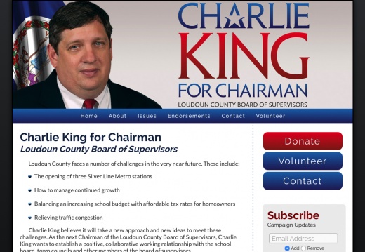Charlie King for Chairman Loudoun County Board of Supervisors