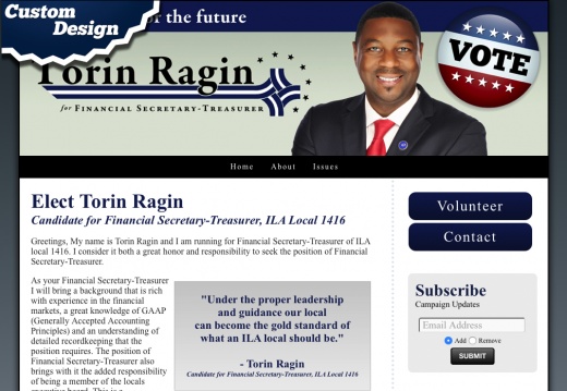 Torin Ragin for Financial Secretary-Treasurer ILA Local 1416 