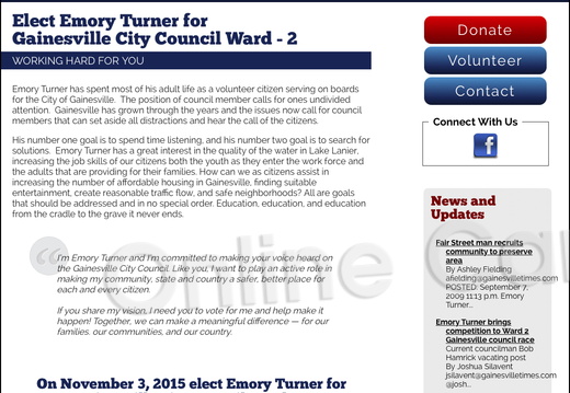 Emory Turner for Gainesville City Council Ward - 2