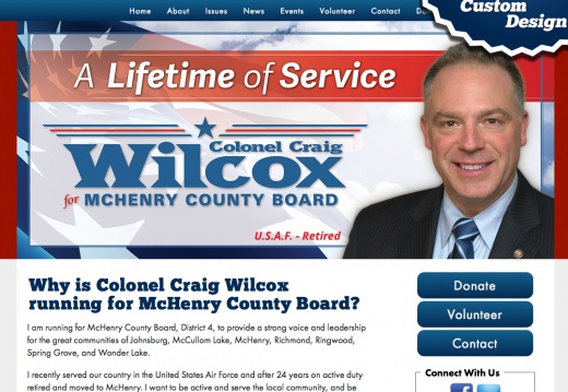 Colonel Craig Wilcox running for McHenry County Board