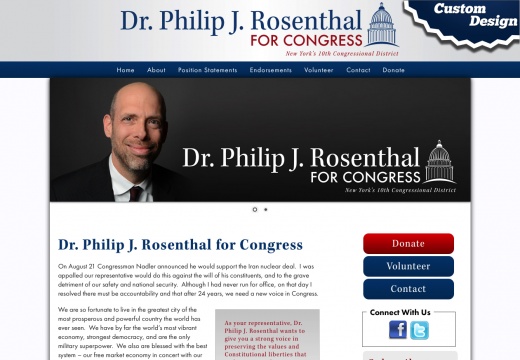 Dr Philip J Rosenthal for Congress