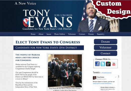 Tony Evans for Congress - New York State's 13th District