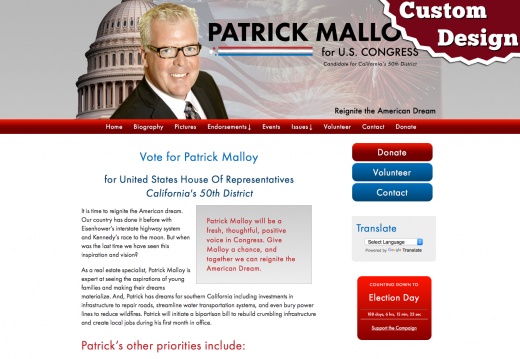 Patrick Malloy for United States House Of Representatives California's 50th District