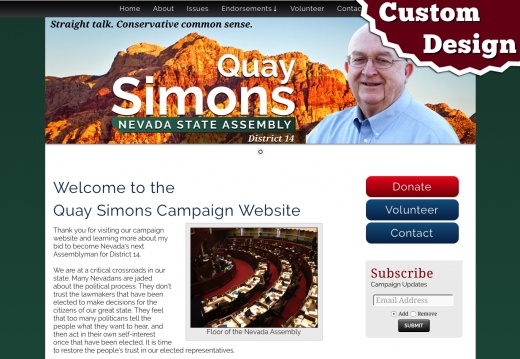 Elect Quay Simons - Nevada State Assembly, District 14