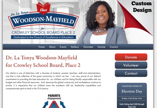 Dr. La Tonya Woodson-Mayfield for Crowley School Board, Place 2