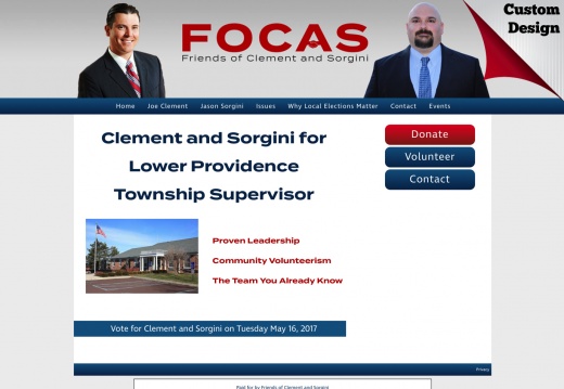 Joe Clement and Fason Sorgini for Lower Providence Township Supervisor