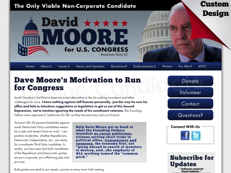 Dave Moore's Motivation to Run for Congress