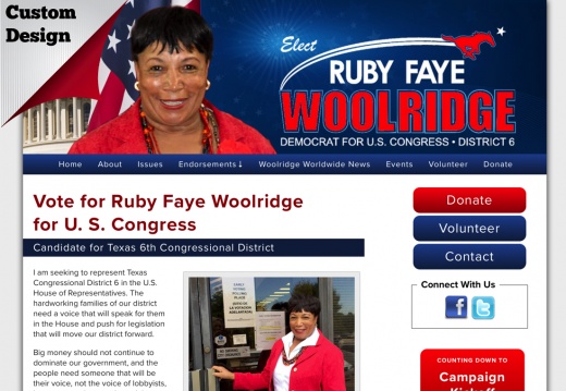 Ruby Faye Woolridge for U. S. Congress
