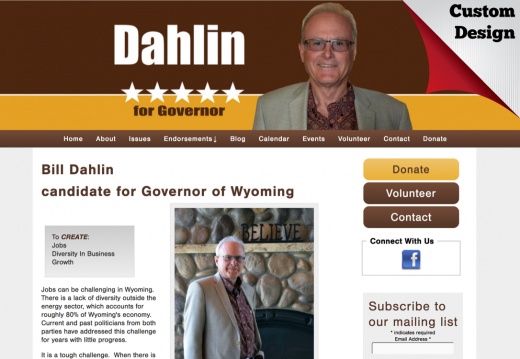 Bill Dahlin for Governor of Wyoming