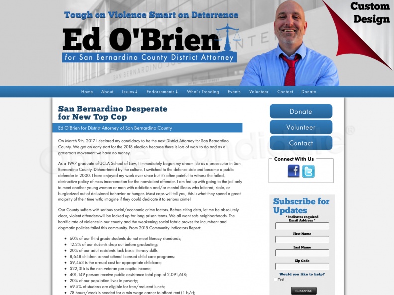 Ed O'Brien for District Attorney of San Bernardino County