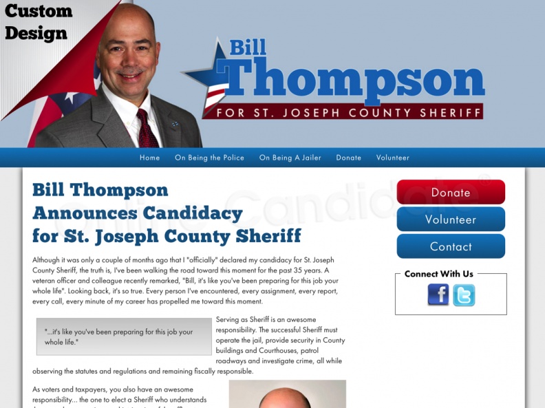 Bill Thompson for St. Joseph County Sheriff