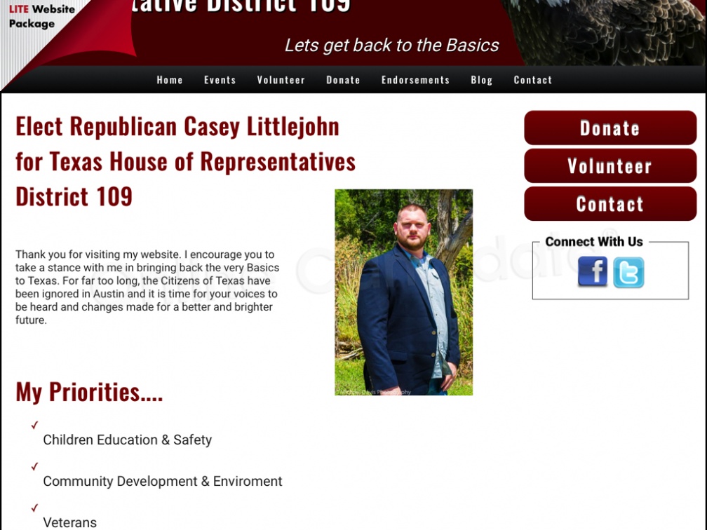 Casey Littlejohn FOR Texas State Representative District 109