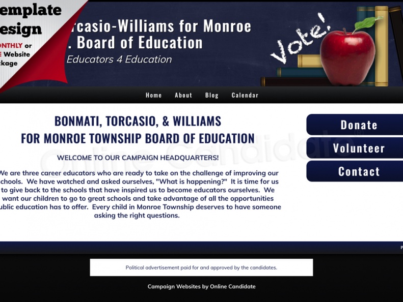 Bonmati-Torcasio-Williams for Monroe Twp. Board of Education